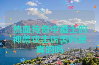 热血传奇中道士的神兽攻击厉害吗是真的吗