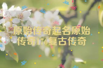 原始传奇起名原始传奇176复古传奇
