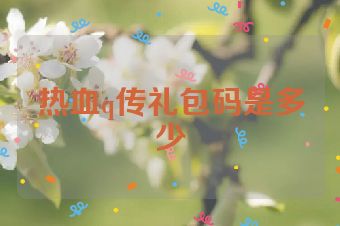 热血q传礼包码是多少