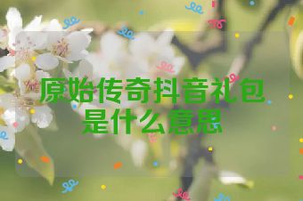 原始传奇抖音礼包是什么意思