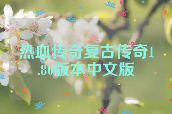 热血传奇复古传奇1.80版本中文版