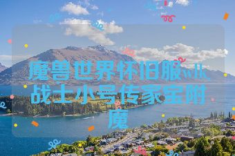 魔兽世界怀旧服wlk战士小号传家宝附魔