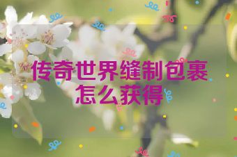 传奇世界缝制包裹怎么获得