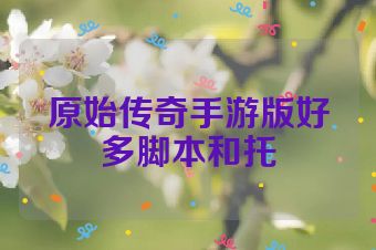 原始传奇手游版好多脚本和托