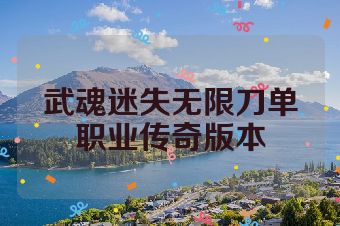 武魂迷失无限刀单职业传奇版本