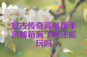 复古传奇高爆版手游邮箱满了吧还能玩吗