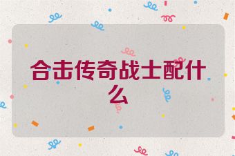合击传奇战士配什么
