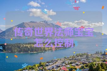 传奇世界法师宝宝怎么控制