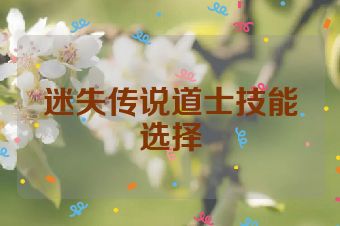 迷失传说道士技能选择