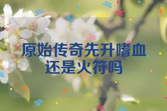 原始传奇先升嗜血还是火符吗