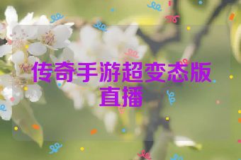 传奇手游超变态版直播