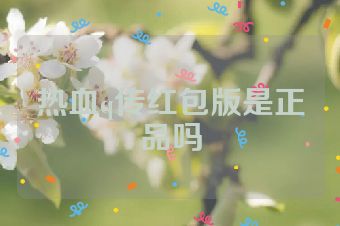 热血q传红包版是正品吗