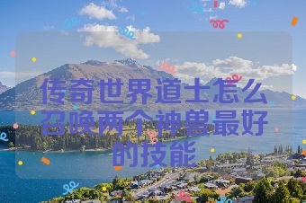 传奇世界道士怎么召唤两个神兽最好的技能