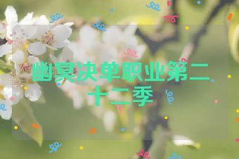 幽冥决单职业第二十二季