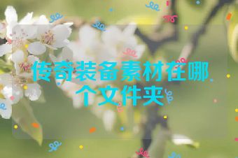 传奇装备素材在哪个文件夹