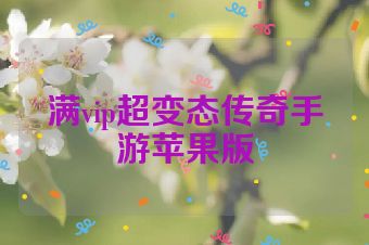满vip超变态传奇手游苹果版