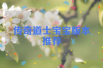 传奇道士宝宝版本推荐