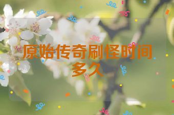 原始传奇刷怪时间多久