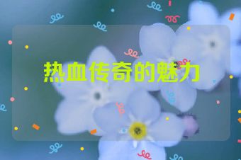 热血传奇的魅力