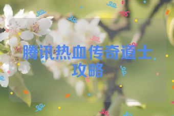 腾讯热血传奇道士攻略