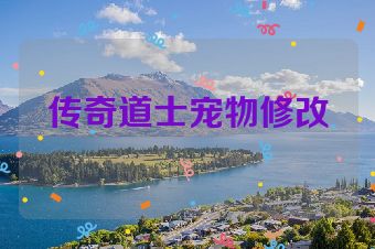 传奇道士宠物修改