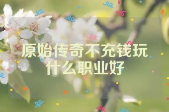 原始传奇不充钱玩什么职业好