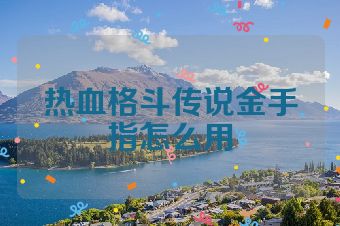 热血格斗传说金手指怎么用