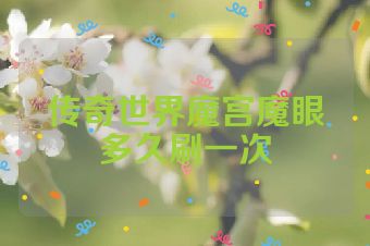传奇世界魔宫魔眼多久刷一次