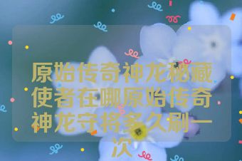 原始传奇神龙秘藏使者在哪原始传奇神龙守将多久刷一次