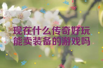 现在什么传奇好玩能卖装备的游戏吗