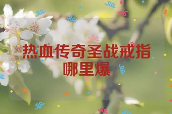 热血传奇圣战戒指哪里爆