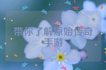 带你了解原始传奇手游