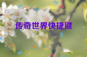 传奇世界快捷键