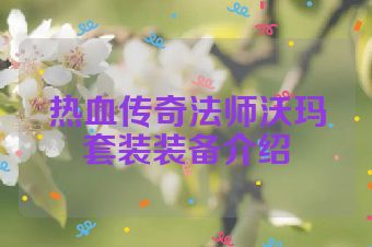 热血传奇法师沃玛套装装备介绍