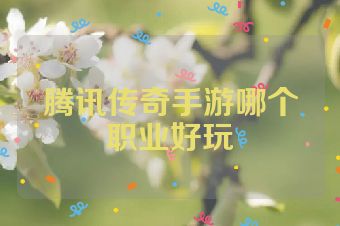 腾讯传奇手游哪个职业好玩