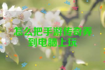 怎么把手游传奇弄到电脑上玩