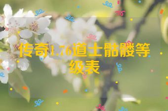 传奇1.76道士骷髅等级表