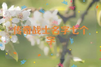 传奇战士名字七个字