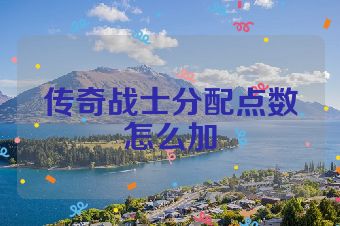 传奇战士分配点数怎么加