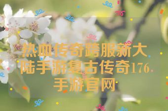 热血传奇跨服新大陆手游复古传奇176手游官网