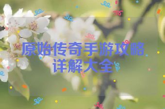 原始传奇手游攻略详解大全