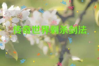传奇世界刺杀剑法