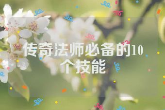 传奇法师必备的10个技能