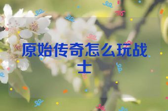 原始传奇怎么玩战士