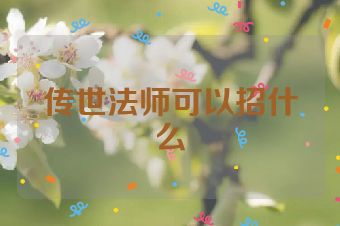 传世法师可以招什么