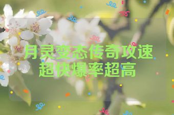 月灵变态传奇攻速超快爆率超高
