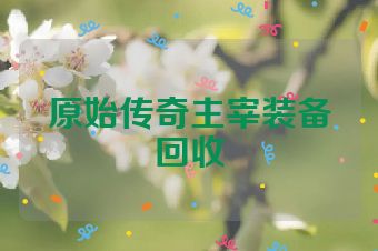 原始传奇主宰装备回收