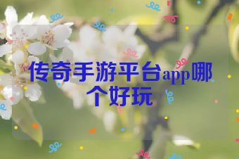 传奇手游平台app哪个好玩