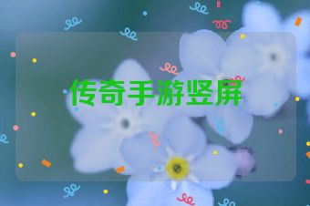 传奇手游竖屏