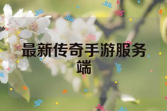 最新传奇手游服务端